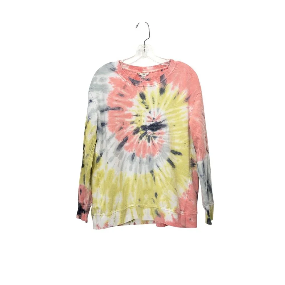 Jane & Delancey Tie-Dye Long Sleeve Pullover Sweatshirt Women's Size Large - Picture 1 of 3